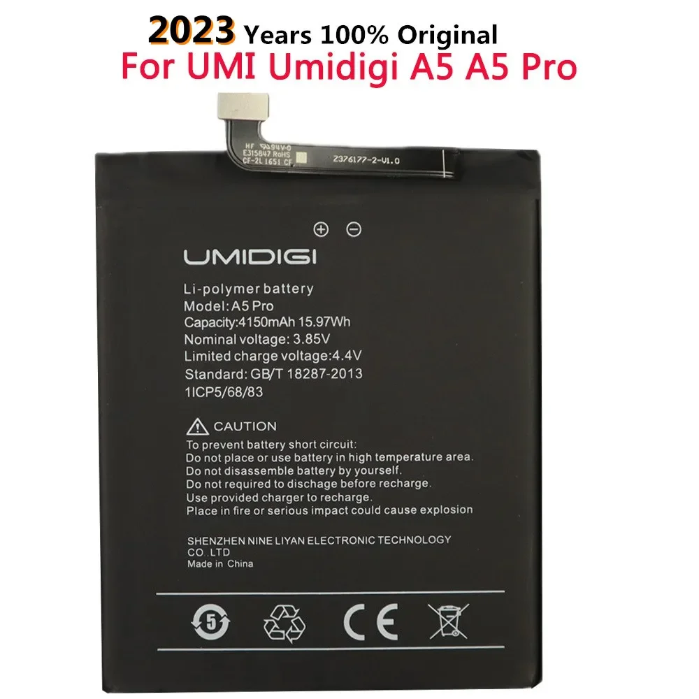 

2023 Years Original 4150mAh Phone Battery For UMI UMIDIGI A5 / A5 Pro A5Pro High Quality Rechargeable Battery + Tracking Number