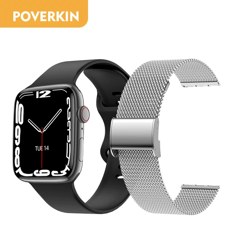 POVERKIN 2022 NEW Smart Watch Men Women Bluetooth Call Smartwatch NFC Door Access Control Fitness Tracker For Apple&Android 