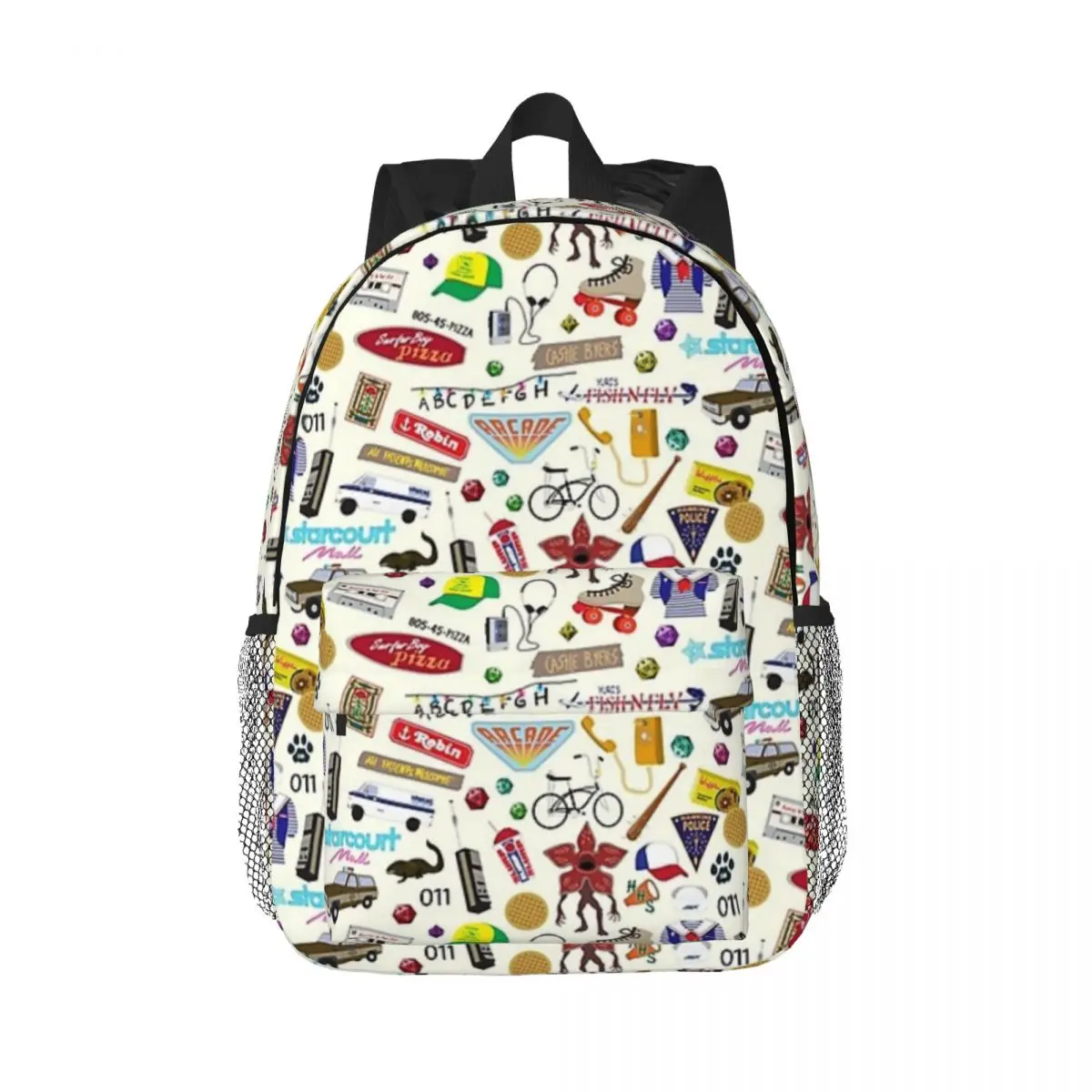 

Stranger Things Pattern Backpacks Teenager Bookbag Cartoon Children School Bags Laptop Rucksack Shoulder Bag Large Capacity