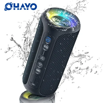 Ohayo Portable Bluetooth Speaker, 40W Loud Stereo Speakers Bluetooth Wireless, IPX7 Waterproof Shower Speakers with Deep Bass 1