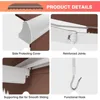 10 x 8.2Ft Retractable Awning, Aluminum Patio Sun Shade w/Crank Handle and Water-Resistant Polyester, Outdoor Manual Retractable 5