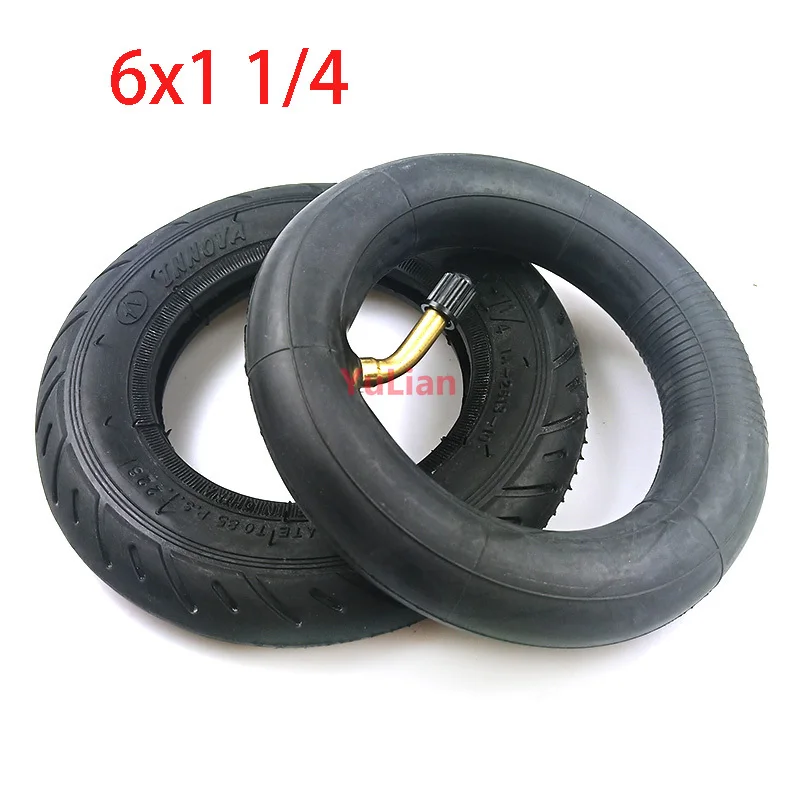 6 inches wheel tyre 6X1 1/4 Pneumatic inner outer tire suitable for folding bicycle mini surfing electric scooters scooter vacuum tire