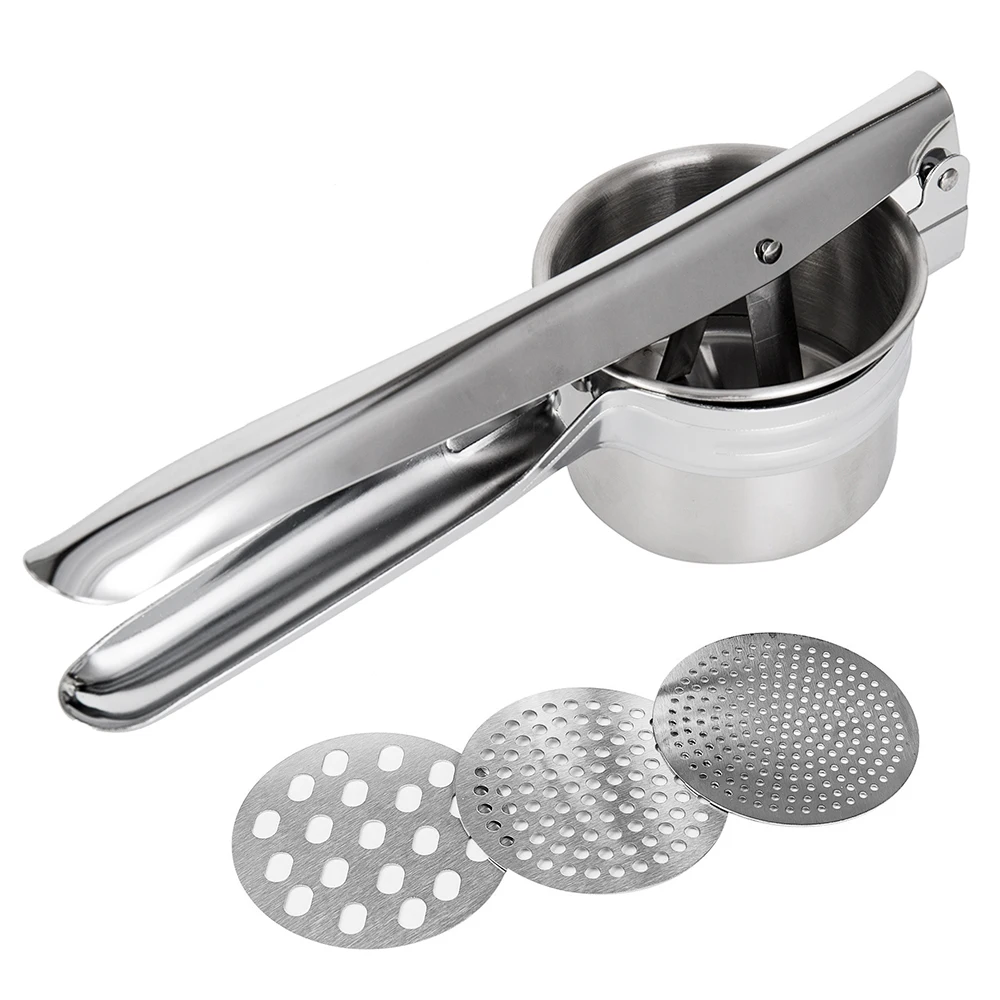 Ricer for Mashed Potatoes Fruit And Vegetables Masher 3-in-1 Food Ricer Mash Potato Masher Stainless Steel Sweet Potato mashed potato ricer