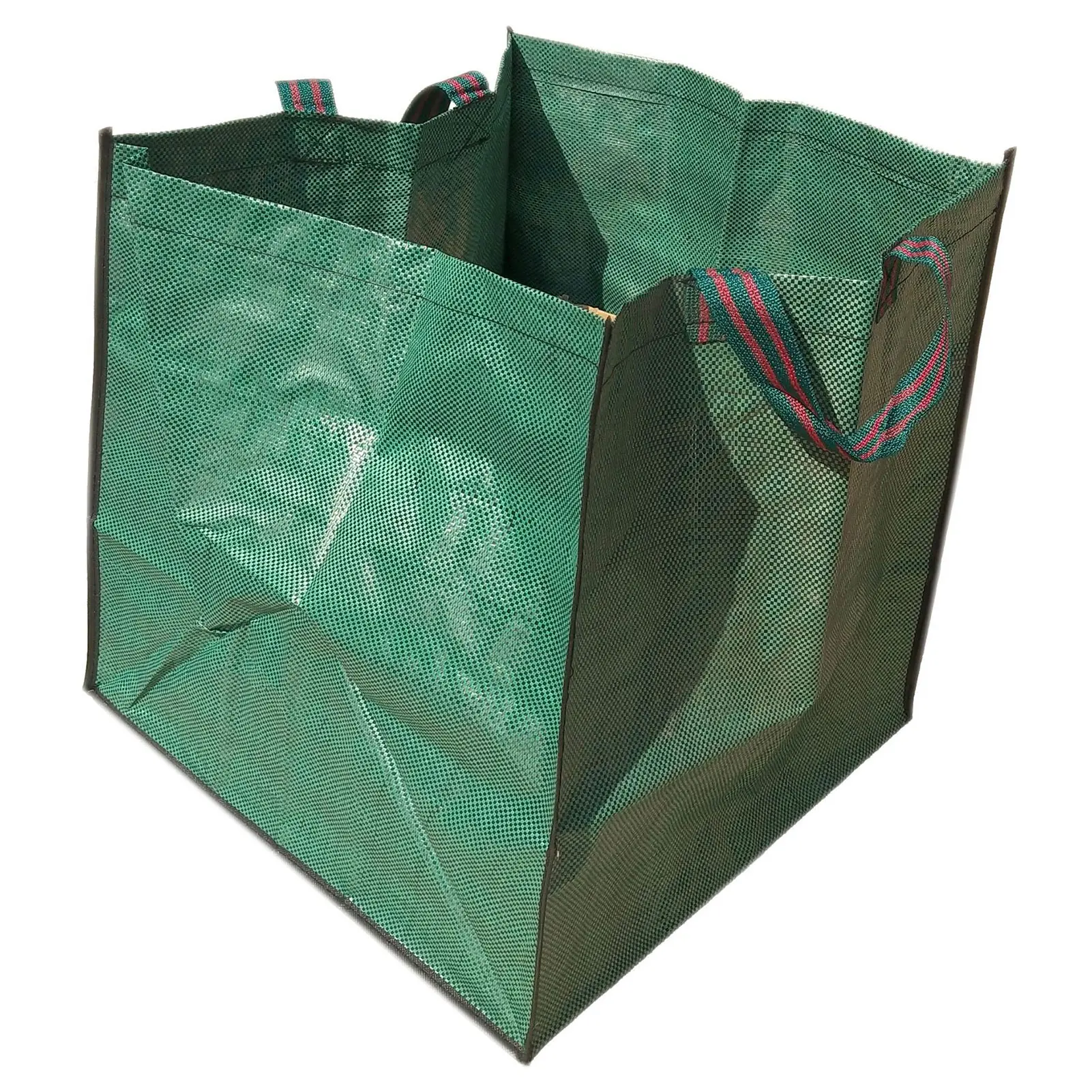 

2pcs Square Green For Collecting Leaves Garden Waste Bag Waterproof With Handles Park Reusable Lawn Large Capacity Heavy Duty