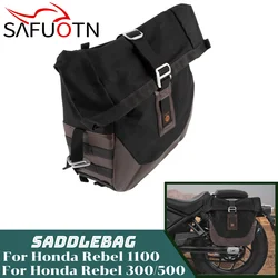 for Honda Rebel CM CMX 300 500 1100 Quick Release Saddlebag Bag Motorcycle Side Tool Retro Bags CMX500 CMX300 CMX1100 2017-2024