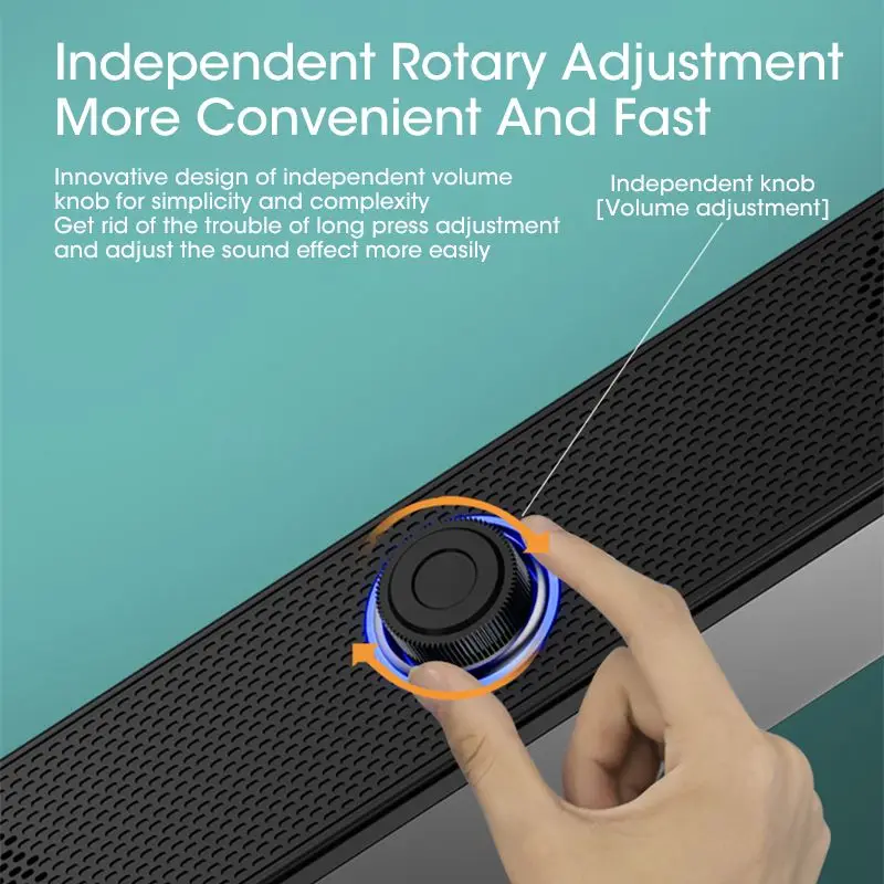 Bluetooth Computer Speakers Wired Surround Sound Bar Stereo Subwoofer Soundbar for Desktop Laptop PC Mini Home Theater System - Image 5