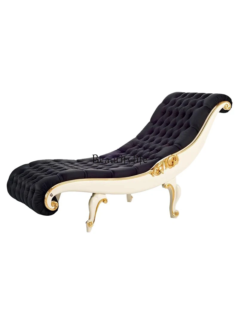 

Household Nap Sofa Solid Wood Single Bedroom Fabric Craft Leisure Lazy Sofa
