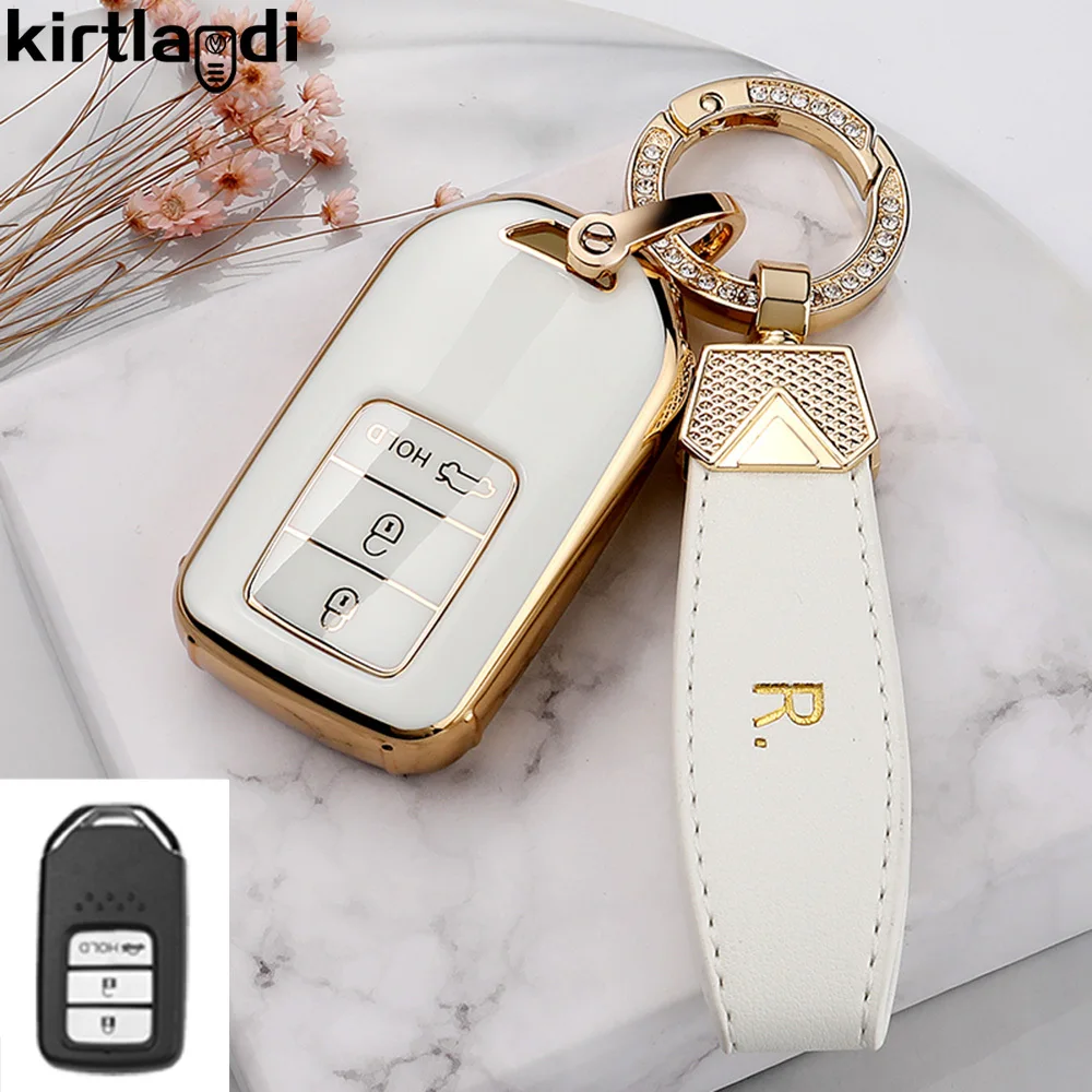 New Tpu Car Key Case Full Cover Shell For Honda Vezel City Civic Brv