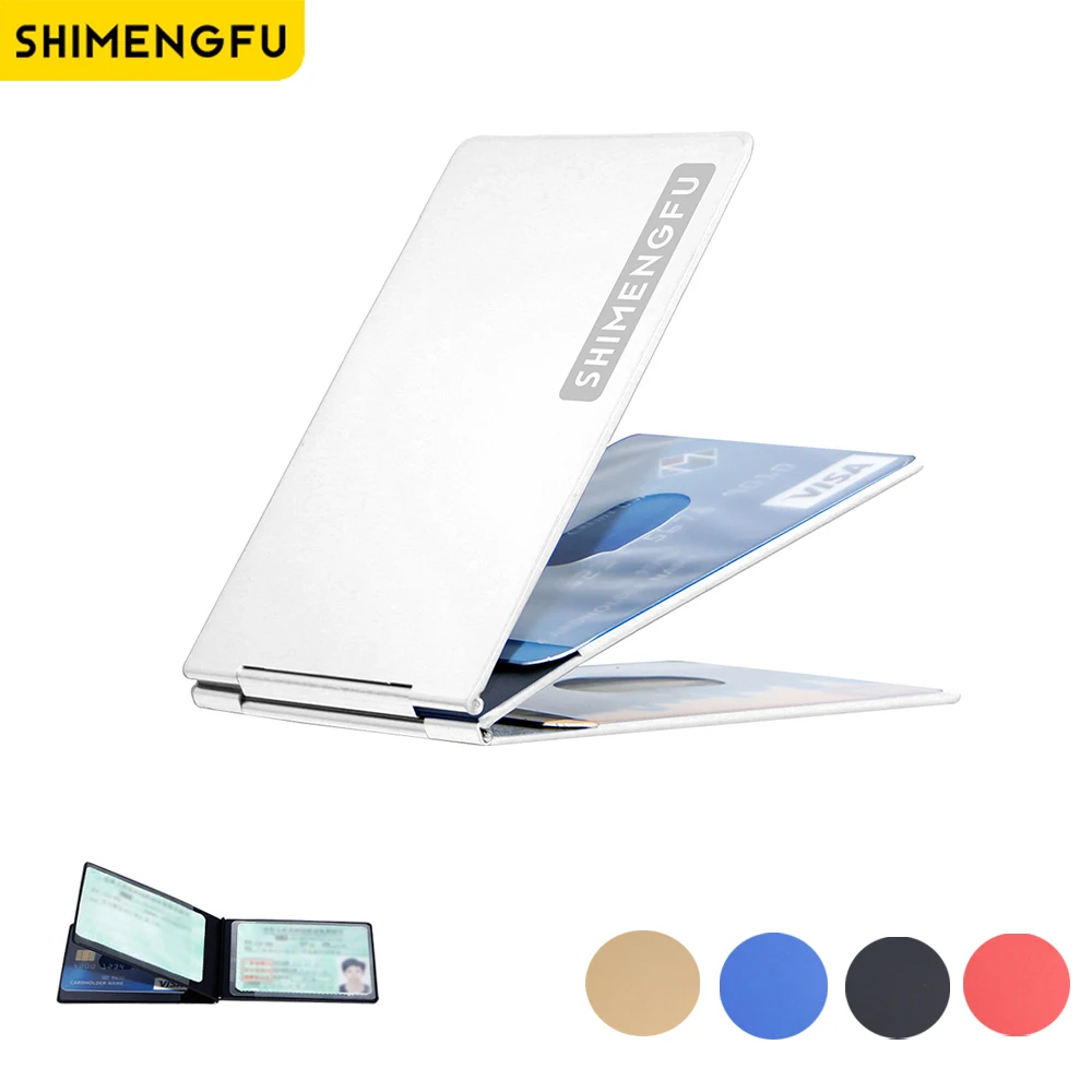 Aluminum Alloy Ultra-thin Card Holder Mini Wallet Driver License ID Cover Bag Driving Cardholder Women Slot Bank Card Package wallet card holder card holder credit card holder