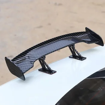 Mini ali effetto carbonio Spoiler posteriore universale per auto Decorazione modello piccolo Spoiler stile nero blu rosso bianco Accessori auto