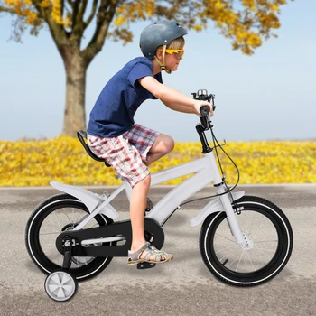 14 Inch Children's Bicycle, Student Children's Bicycle, 2-11 Year Old Children's Bicycle, High-Quality - White 1