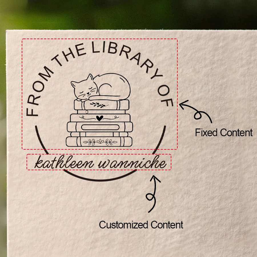 Book Stamp Personalized Self-Inking Wedding Stamp Photosensitive Seal for Wedding Party Invitation Letter