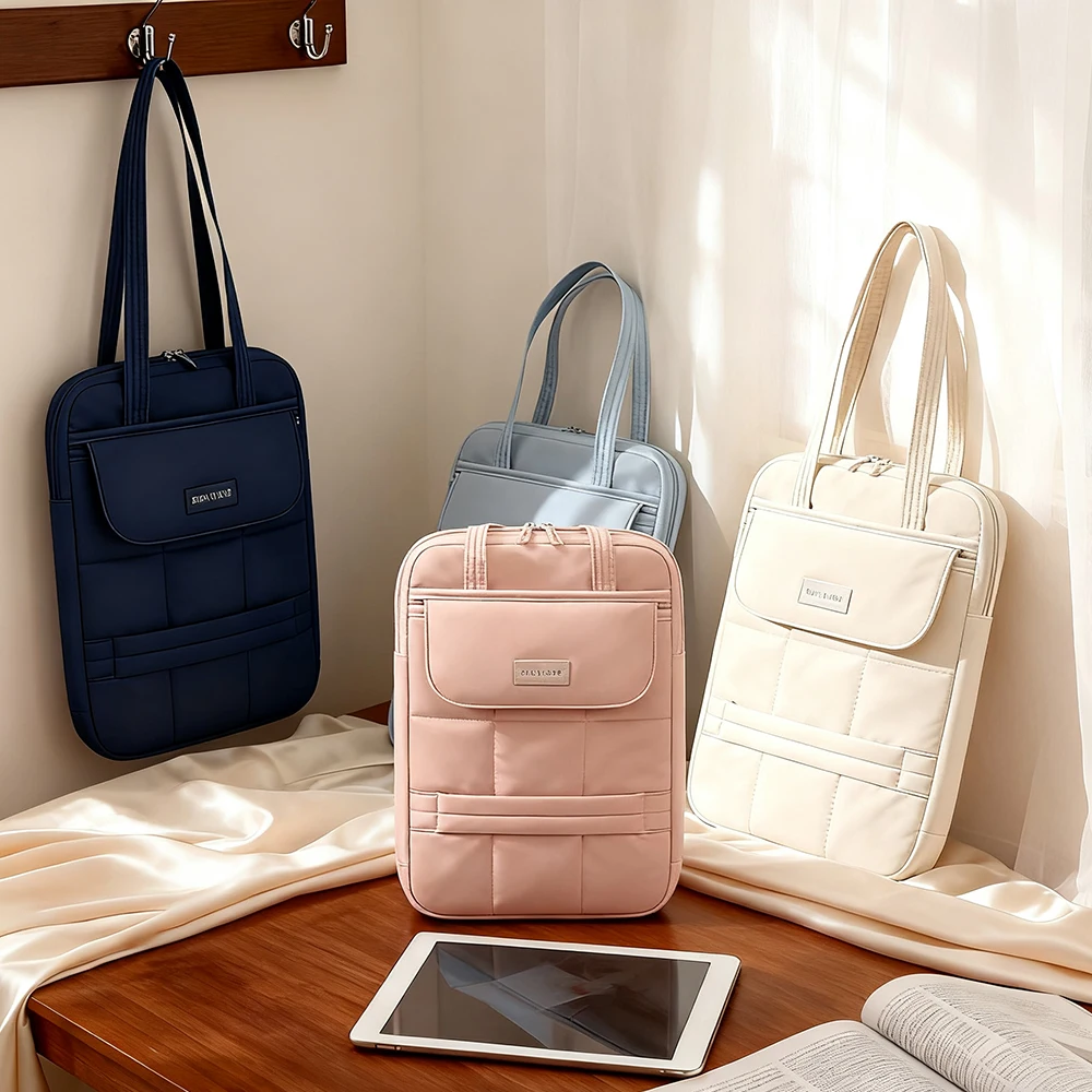 2025 New Laptop Shoulder Bag – Multi-Purpose Tote & iPad Protective Handbag for Business Travel