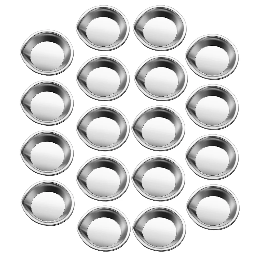 Paint Tray Color Palette Watercolor Palette Pour Mouth Palette Stainless Steel Small Round Paint Mixing 6pcs
