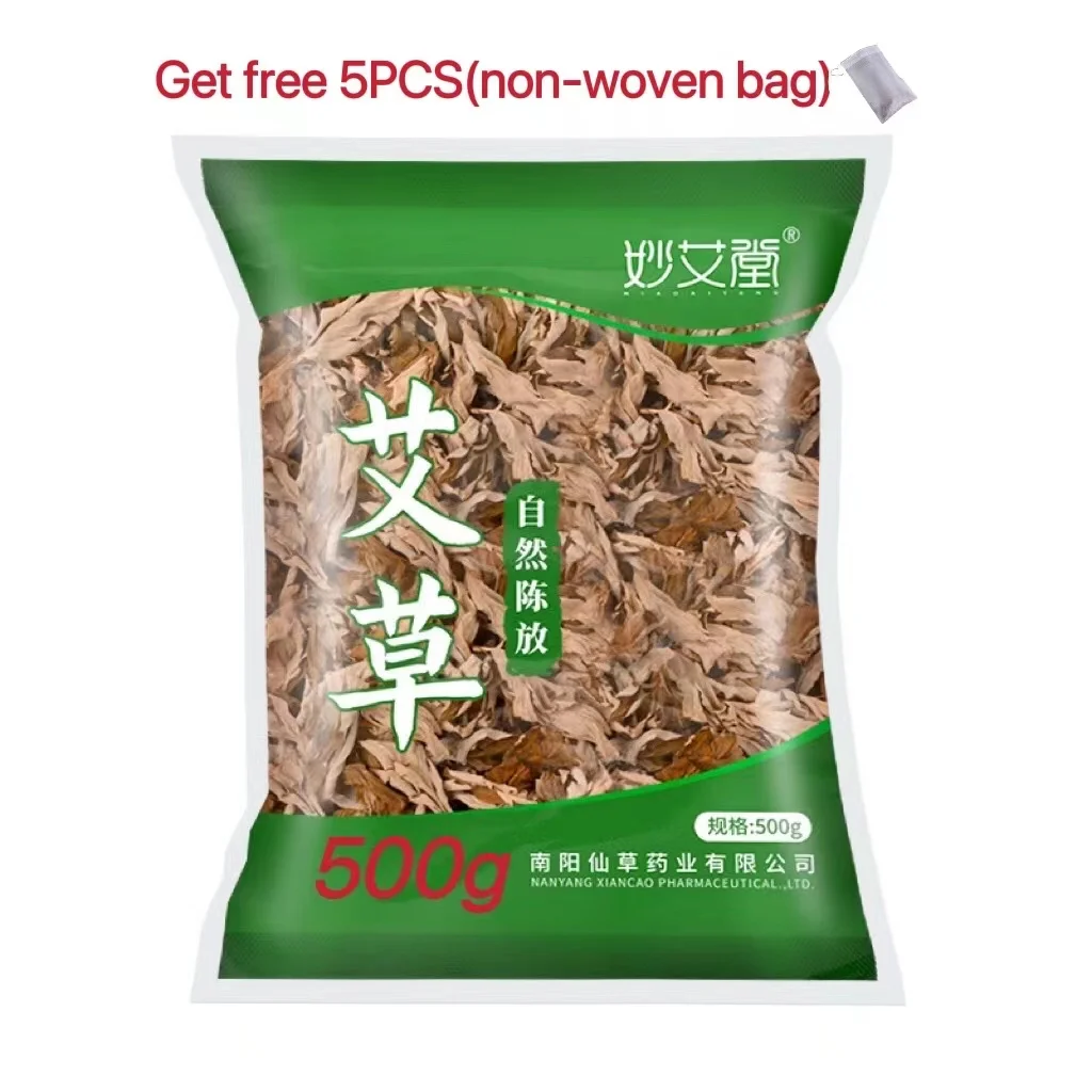 Cheap 500g Pure Mugwort Leaf (Not Powder) More than 3 Years Wormwood Leaves Moxa Herb Foot Bath Body Relax Massage Health Care