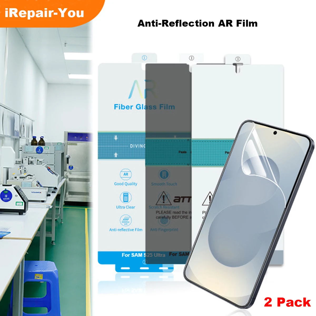Premium Anti-Reflection AR Screen Protector (2-Pack)