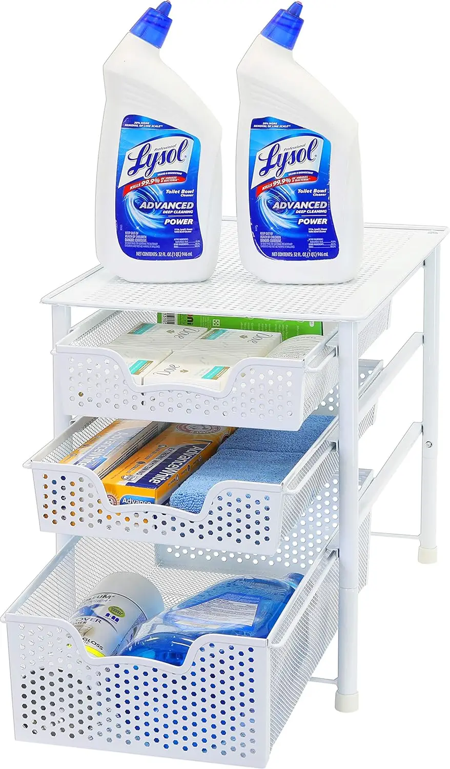 Alloy Steel Sliding Basket Organizer Drawer Cabinet 4