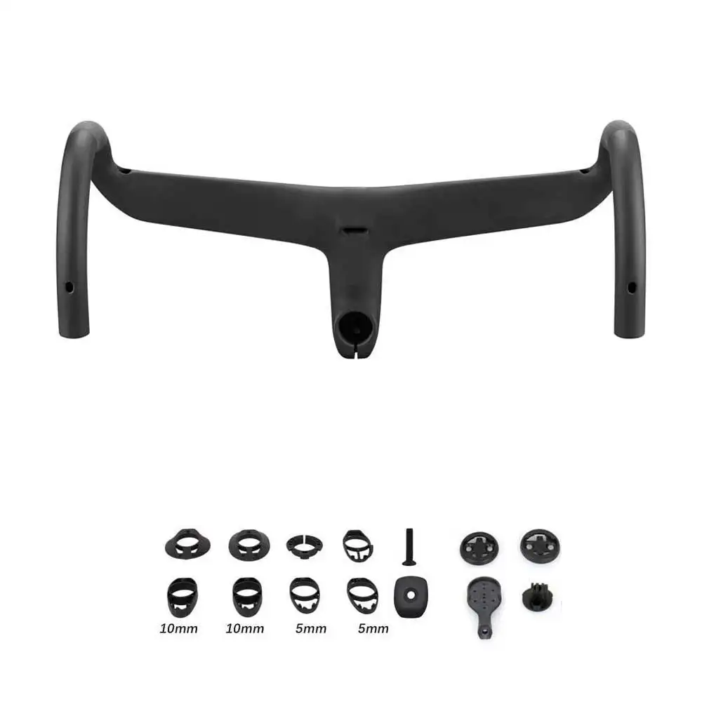 Bicycle Handlebar elitaone SL8 SL7 Road Carbon Bent Bar Internal Cable Routing 127mm Drop 75mm Reach