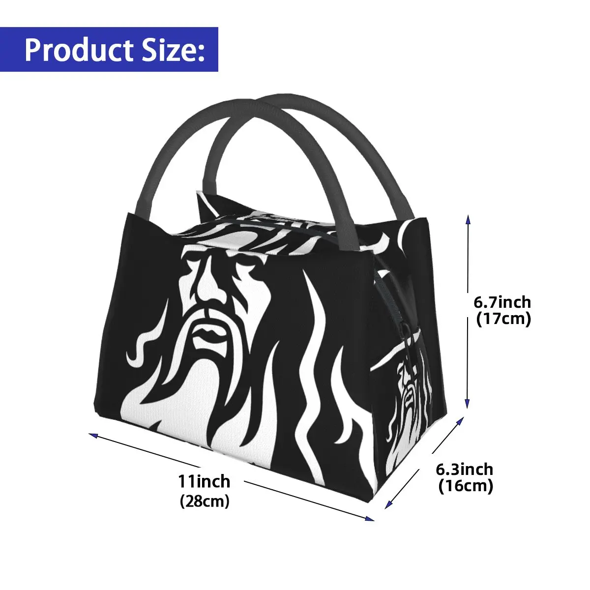 GAND ALF Logo Portable insulation bag for Cooler Thermal Food Office Pinic Container