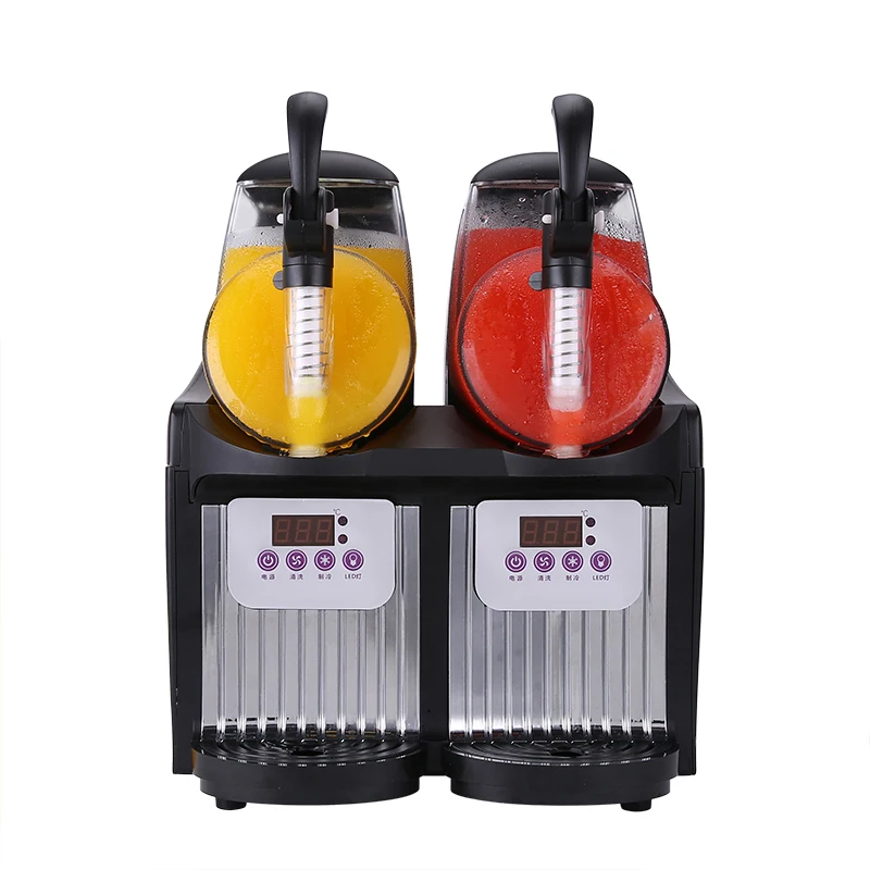 JTKX02MiniDoubleTankSlushMachine220V300WSmallDoubleCylinder