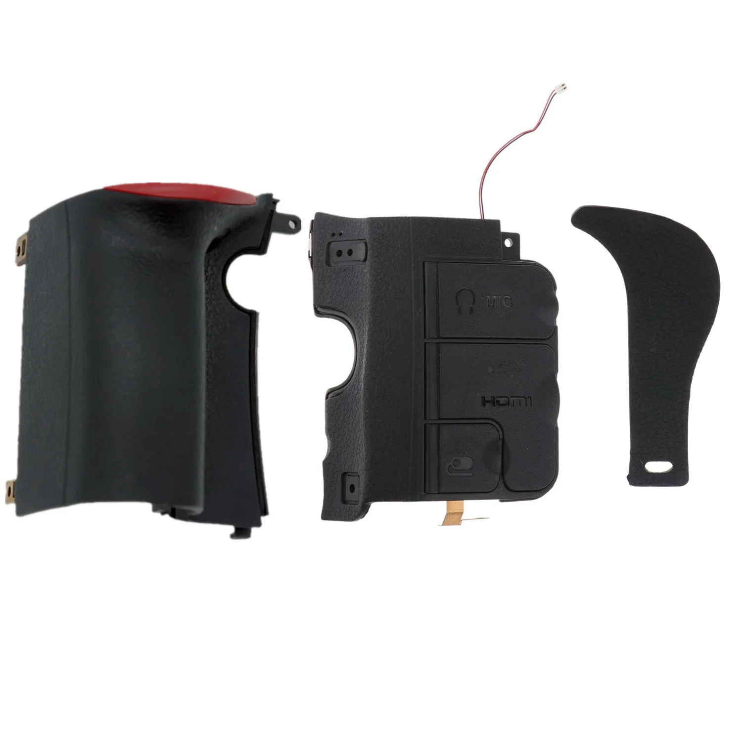 Original um Conjunto de Peças para Nikon D600 D610 Câmera Aperto Corpo Inferior Capa de Borracha Unidade Mão Parte Mais Fita