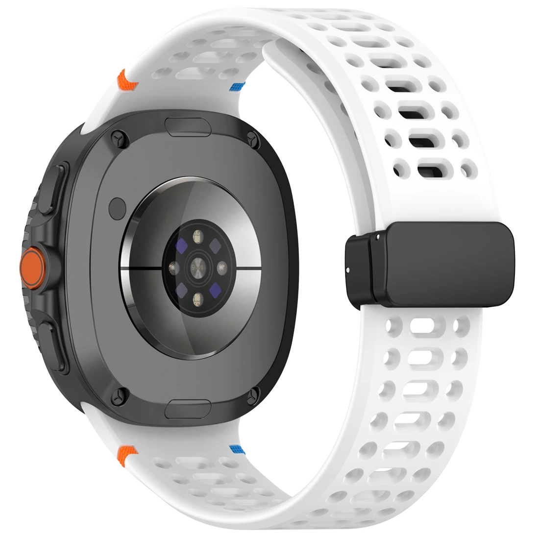 Breathable Magnetic Silicone Sport Watch Band - Lightweight and Unisex Design