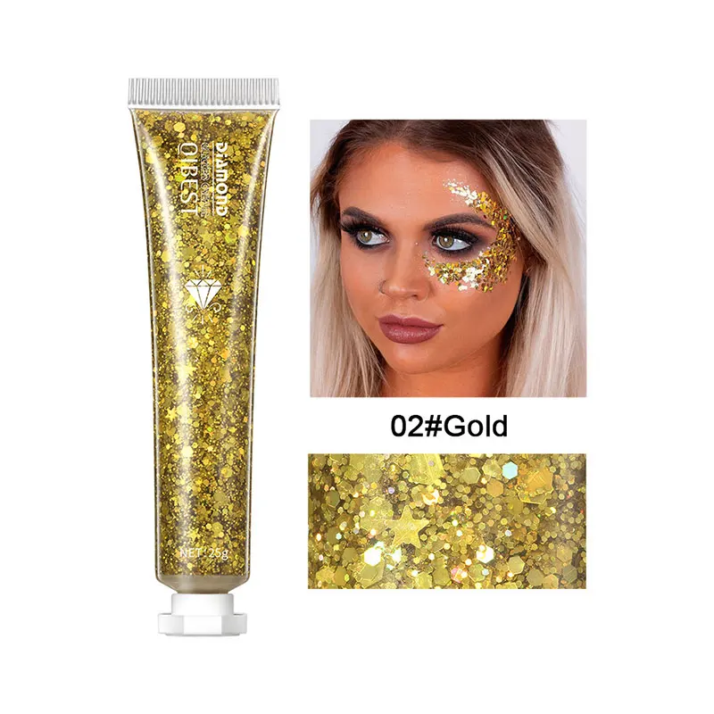 18g Body Glitter Gel Professional Shiny Loose Sequins Cream Festival