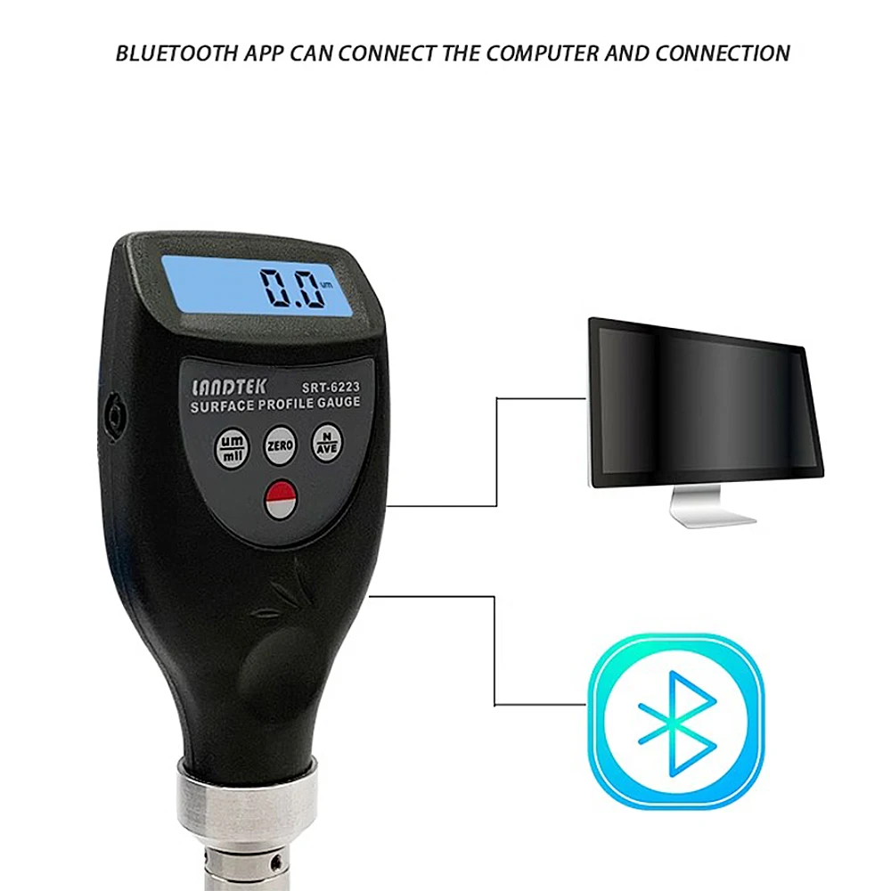Digital Surface Roughness Tester SRT-6223 Shot Peening Roughness Tester 0~800 &micro;m Printing Spraying Surface Meter