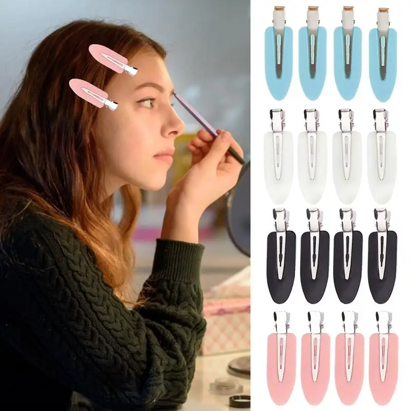 

4 шт., заколки для волос в форме листьев, без складок