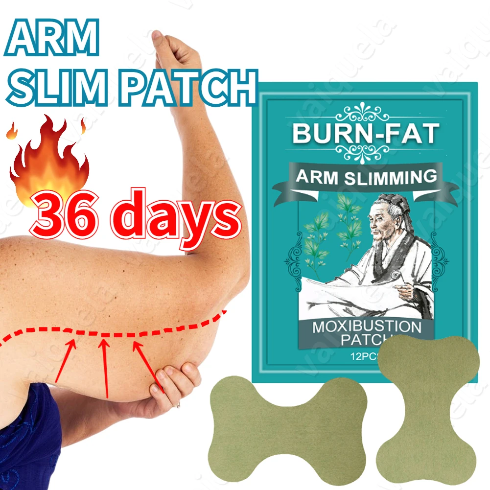 

60pcs Slim Arm Patch Herb Extra Strong Butterfly Arm Self-Heating Fat Burning Mugwort Moxa Plaster Herbal Moxibustion Thin Stick