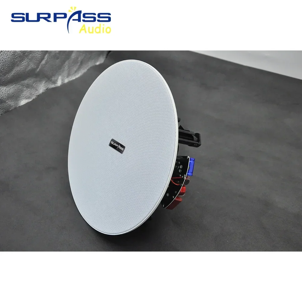 8 Inch 50W Frameless Coxial Ceiling Speaker Magnetic Grill Flush Mount Passive Roof Music Loudspeaker Indoor wall ceiling speaker