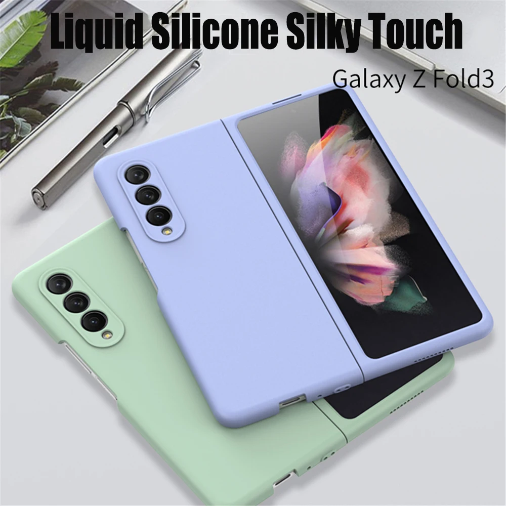 Ultral thin Liquid Silicone Protective Cover For Samsung Galaxy Z Fold
