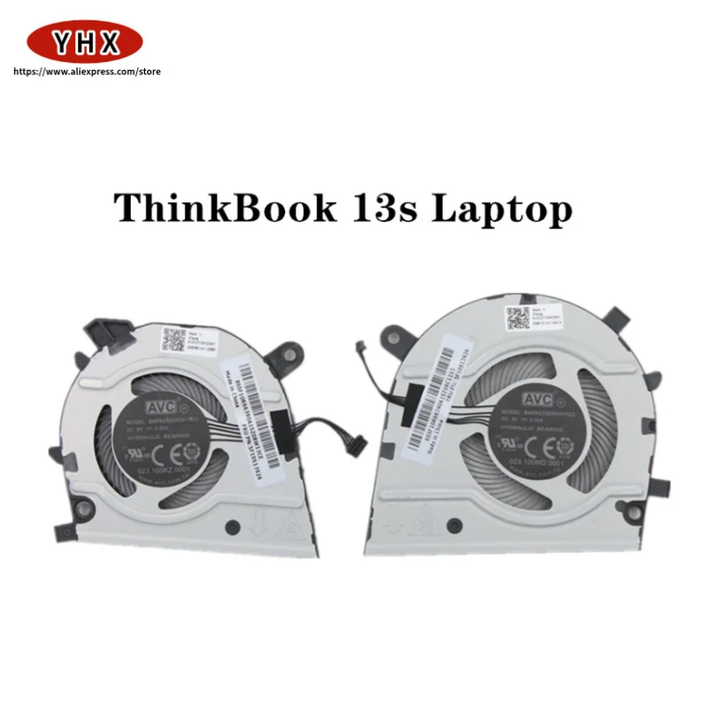 Ventilador de Refrigeração para Lenovo Thinkbook 13s g2 14s Laptop Novo Bapa0705r5hy023 Bapa0505r5hy001 Bapb0605r5hy009 5f10s13927 5f10s13926 - Imagem 2