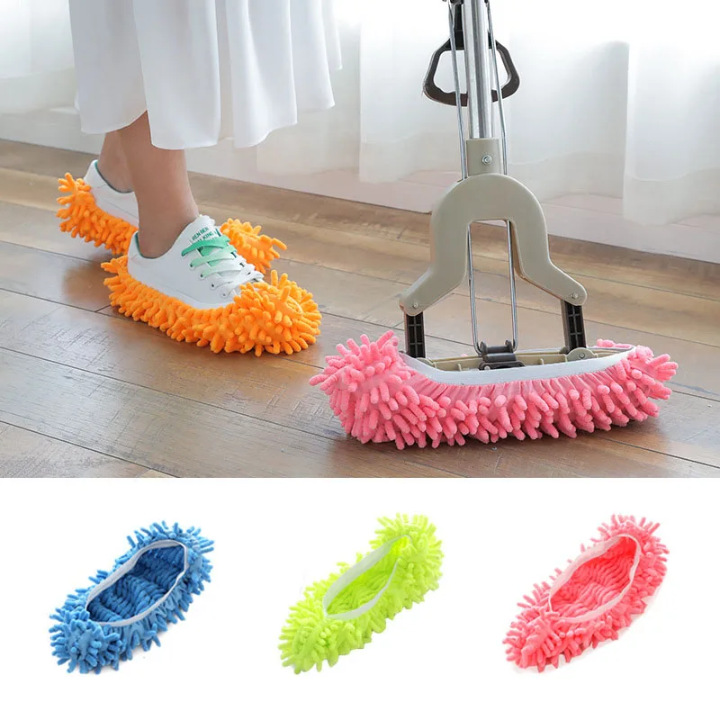 2pcs Washable Lazy Slippers Non Slip Silent Cleaning Shoes For Wood 2pcs-washable-lazy-slippers-non-slip-silent-cleaning-shoes-for-wood