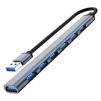 7 Ports USB HUB USB C USB 3.0 HUB 7-in-1 Type C Multi-port USB Splitter OTG Adapter USB Adapter for Macbook Pro Air PC Laptop - Image 3