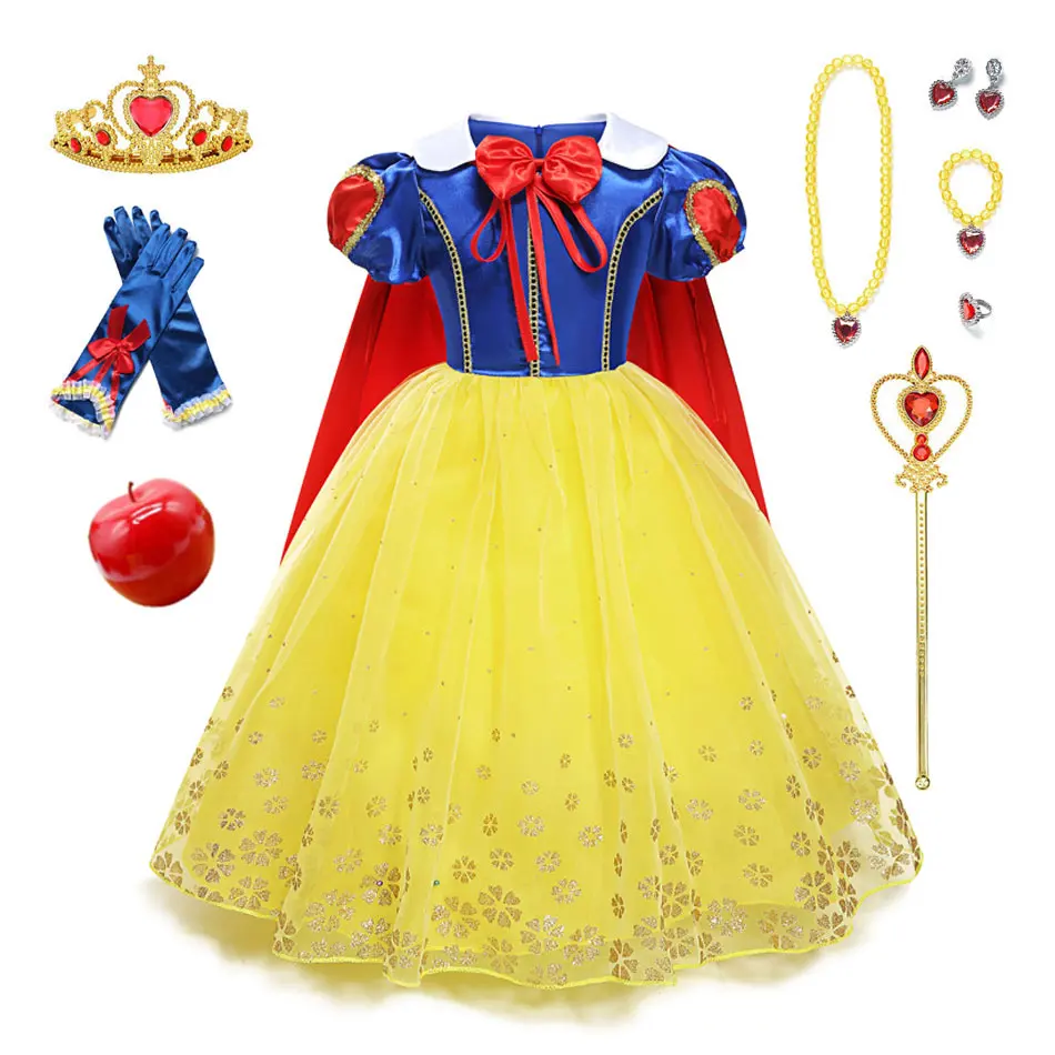 Disney Princess Dress Suit Charm for Girls Cosplay Cinderella
