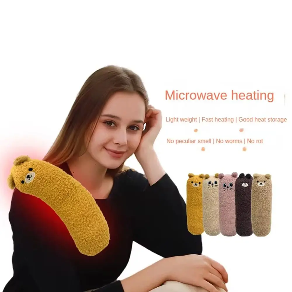 Microwave Heating Pad Dog Doll Plush Toys Heatable Warmies Stuffed Animals for Women Cramp Period Pain Relief