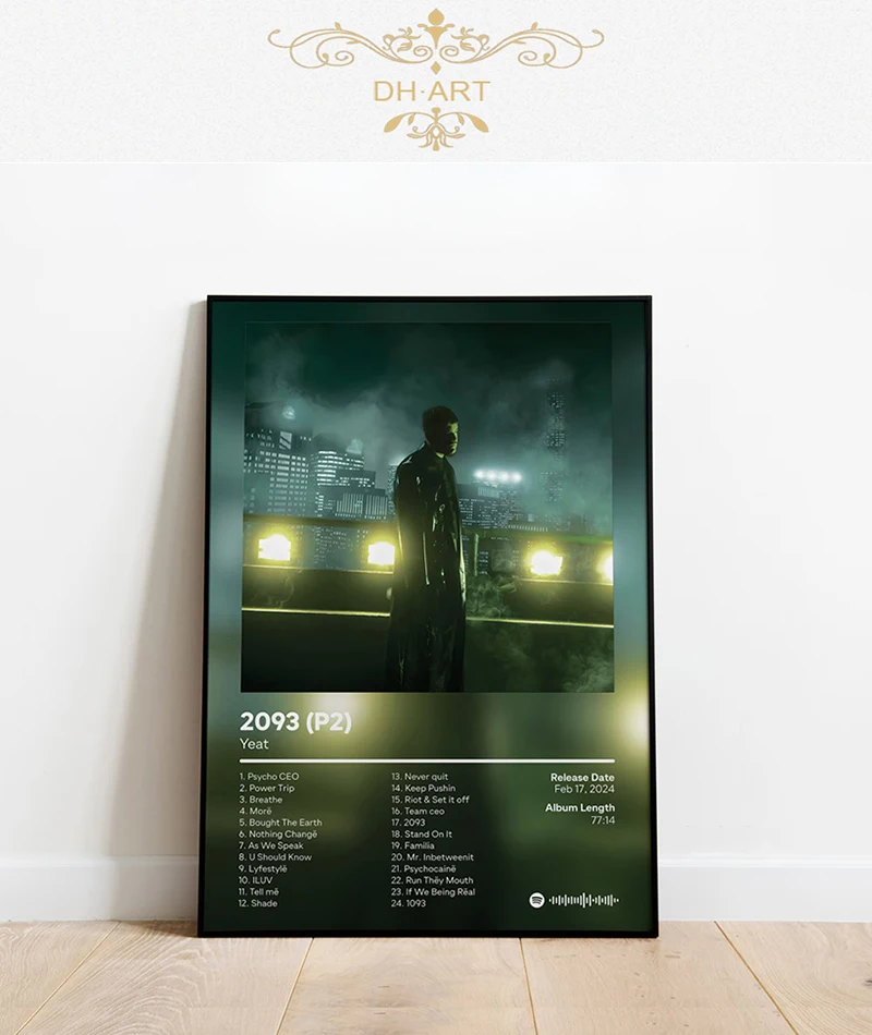 Custom Music Album Cover Hip Hop Wall Art Picture Canvas Painting Living Room Home Decoratio Poster Prints Hot New Yeat 2093