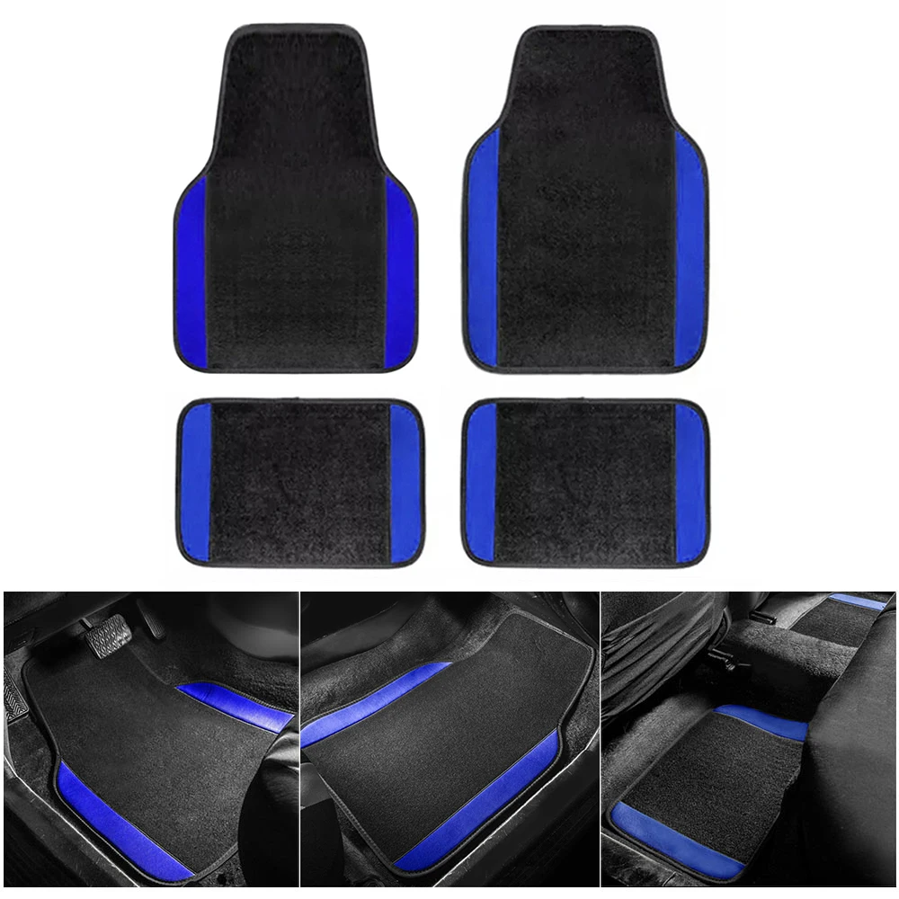 5Pcs Universal Car Floor Mats PU Leather Car Carpet Foot Pads Auto Liners  For Car Truck SUV Front Rear Mats Foot Pad Protector - AliExpress