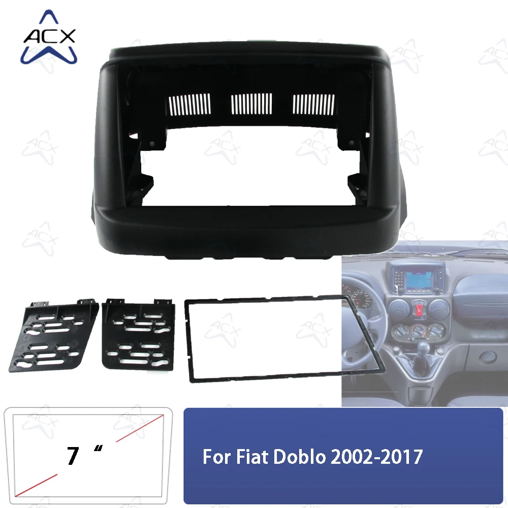 Autoradio pour Fiat Doblo 2002-2017, 7 Pouces, Android, GPS, MP5, Lecteur  Stéréo, 2Din, Unité Centrale, Panneau, Cadre de Tableau de Bord, Garniture  d'Installation - AliExpress