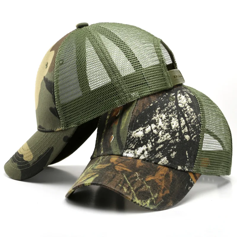 

Summer Mesh Breathable Camouflage Baseball Caps Adjustable Tactical Army Hat Outdoor Hunting Military Camo Cap Suncreen Sun Hat