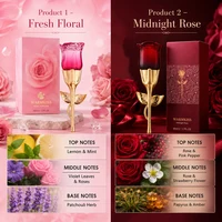 WARMKISS Midnight Rose Parfum pour femme, longue tenue, frais, Eau de Parfum 50ml, senteur florale naturelle de niche, pour rendez-vous romantique 5
