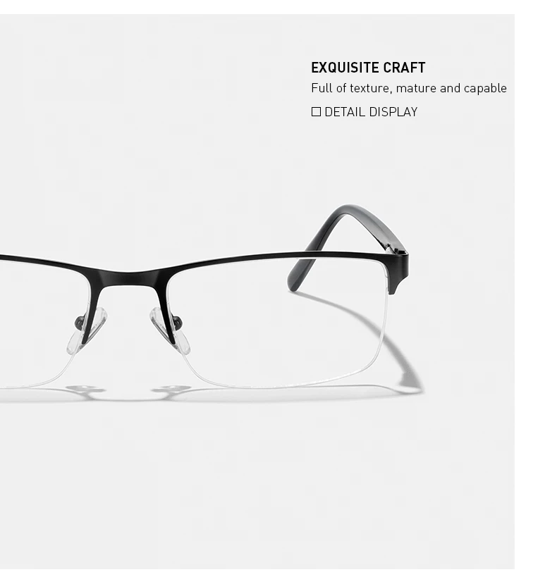 MERRYS DESIGN Titanium Alloy Glasses Frame For Men Women Square Half Frame Acetate Legs Myopia Prescription Eyeglasses S2612