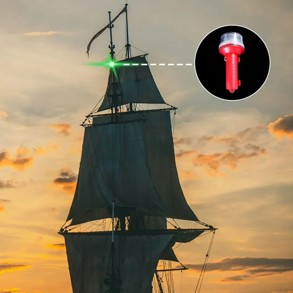 Ultra Bright Solar Powered Light 1000 Meter Waterproof Ship Warning Light Solar Charging Flashing Ligh Fishing Light