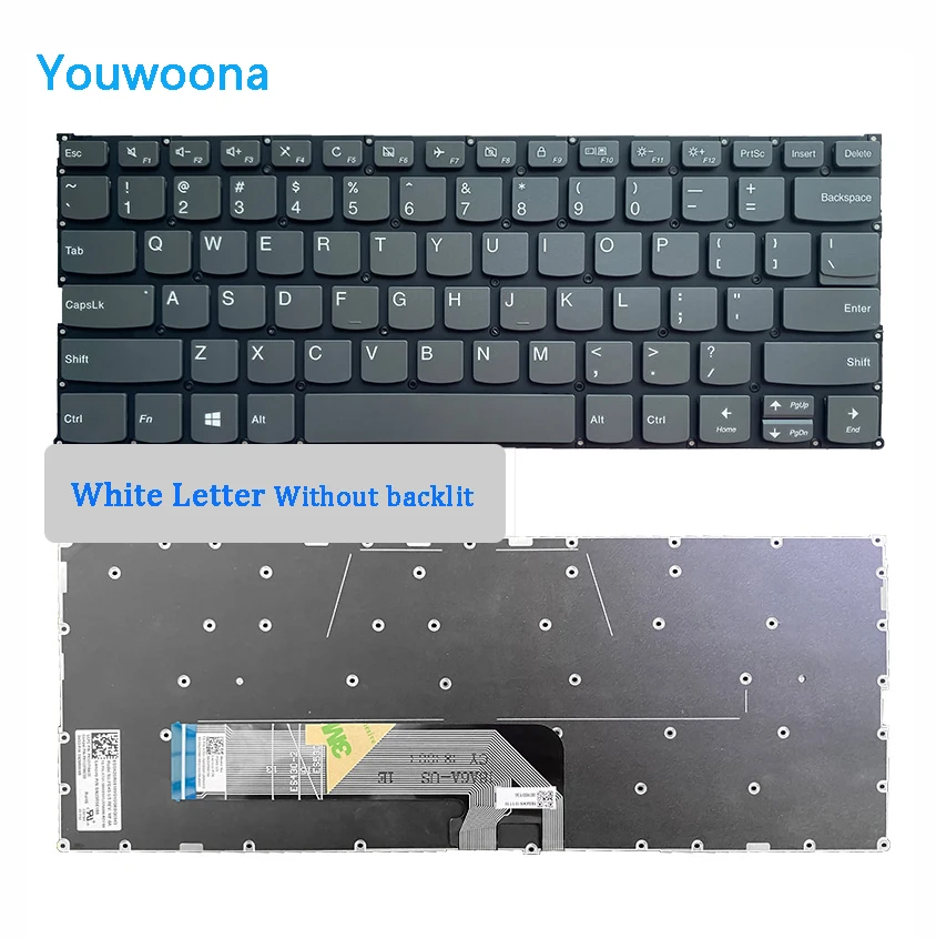 Teclado Para Laptop Lenovo Yoga 530-14ikb 530-14arr 730-13ikb 730-13iwl 730-15ikb 730-15iwl Con - Foto 2