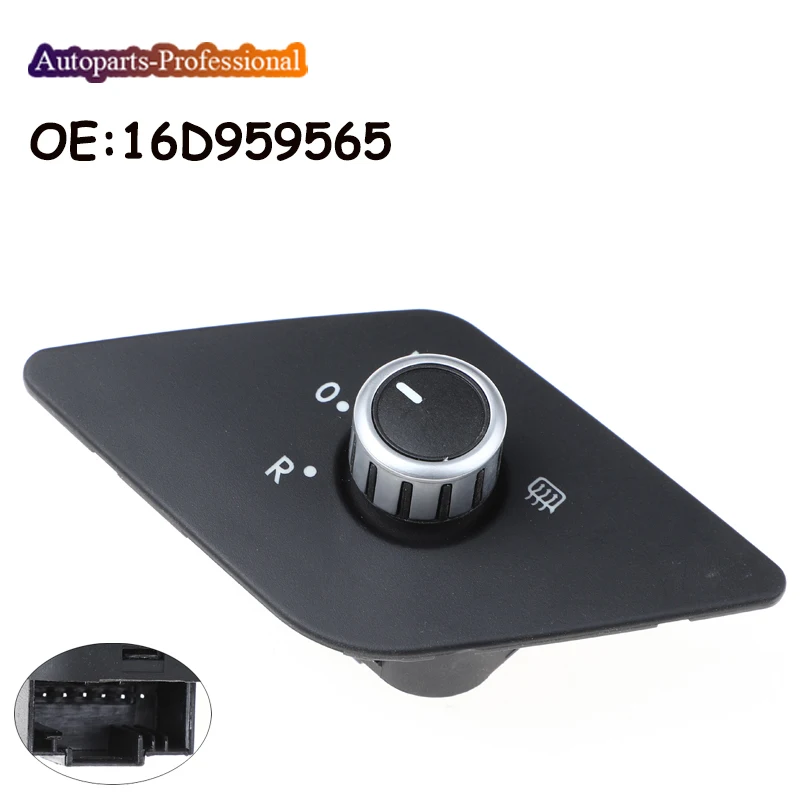Rear View Side Mirror Adjust Switch Control Knob Fit For Vw Volkswagen