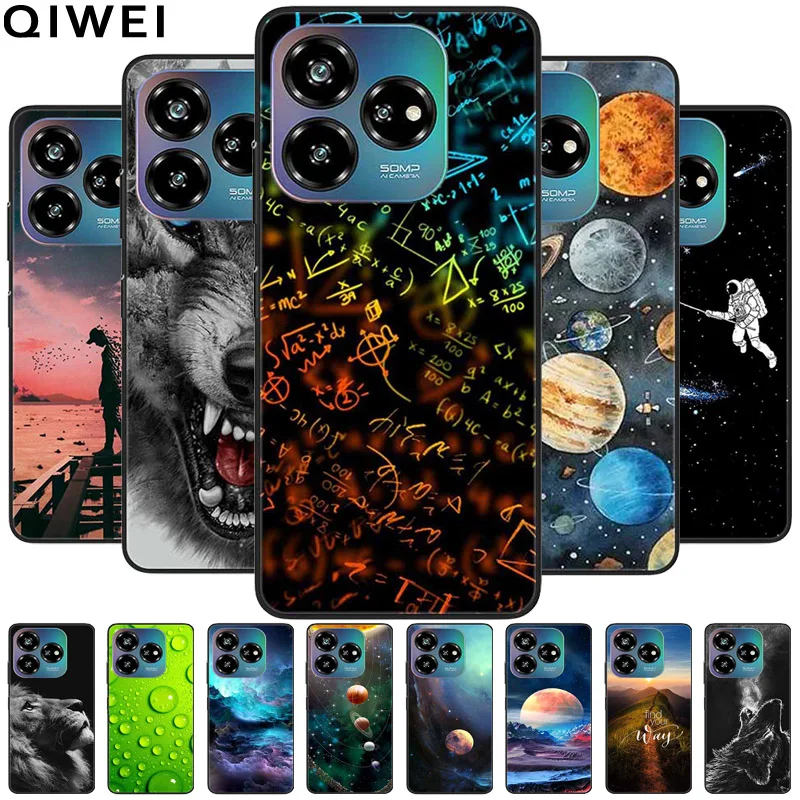 Cartoon Silicone Soft Phone Case - Protective Cover Bag in Vibrant Design