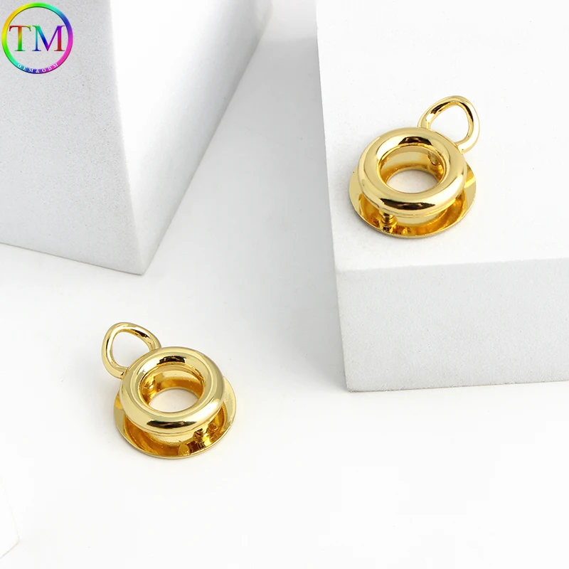 10-50-100PCS Round Shape Metal Buckles Bag Side Clip Bags For Decorative Handbag Purse Leather Handbag Shoulder Connect Buckles