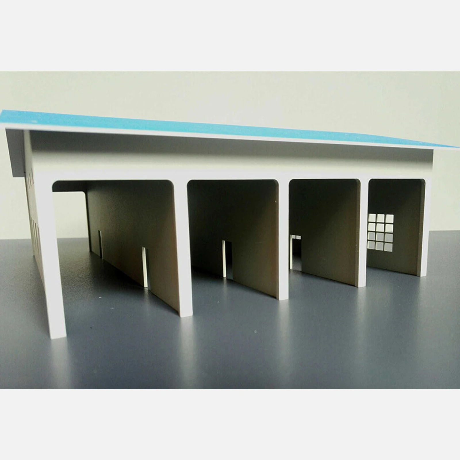 새로운 HO 체중계 철도 레이아웃 모델 세트, 기차 트럭 창고 기관차 창고 플라스틱 DIY 모델링, 취미 장난감, 성인 선물