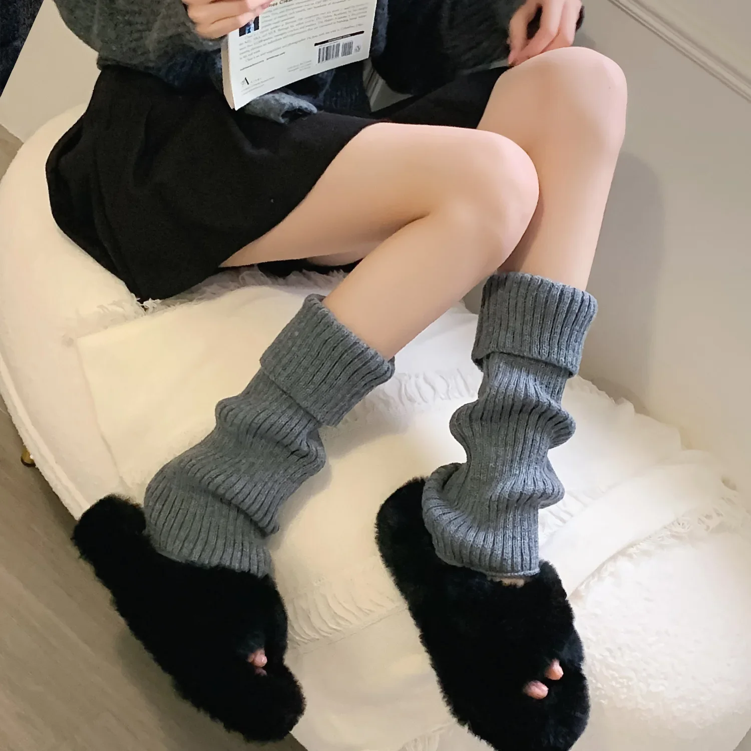 Thickened Leg Warmers Long Socks Korea Style JK Uniform Bubble Socks Fashion Lolita Girl Loose Socks Women's Versatile Stockings